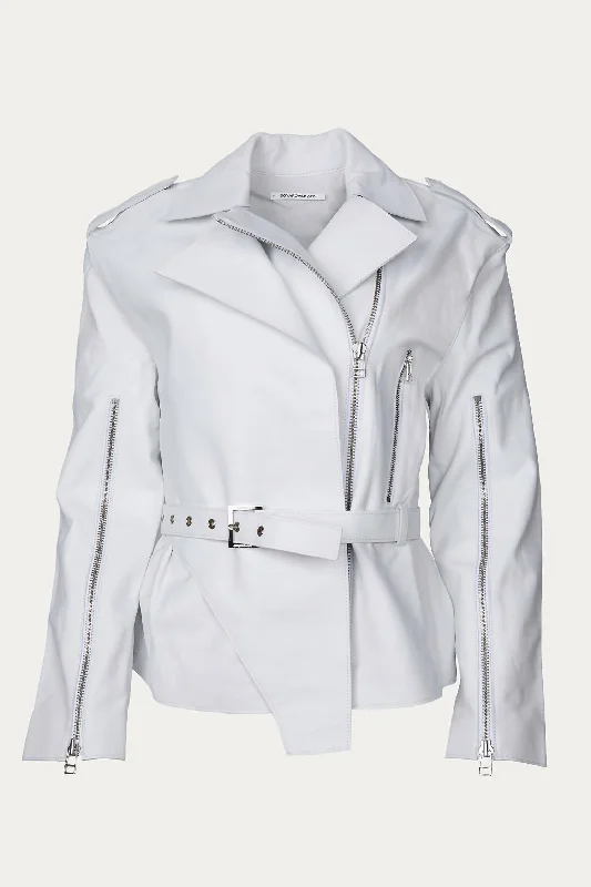 Body Cowl Jacket In White