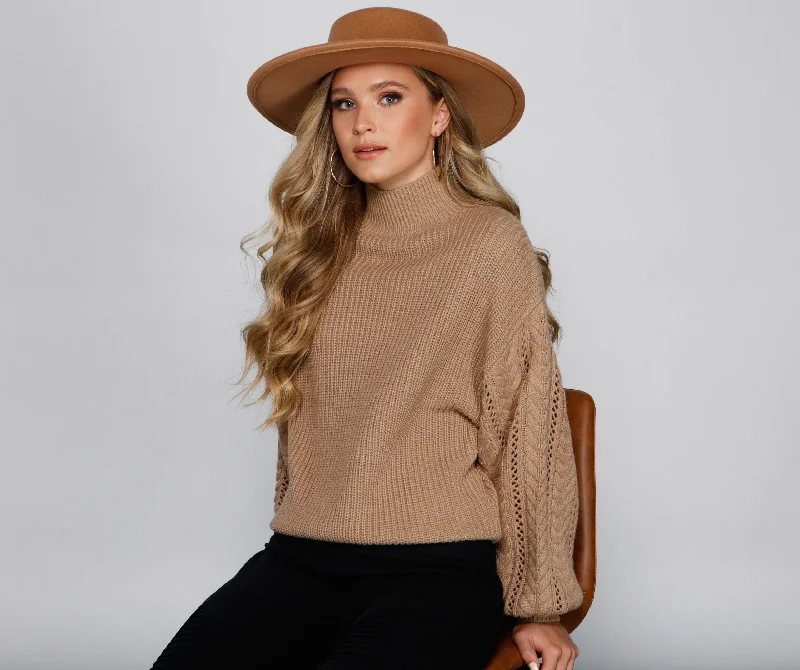 Cuddle Up Cable Knit Sweater